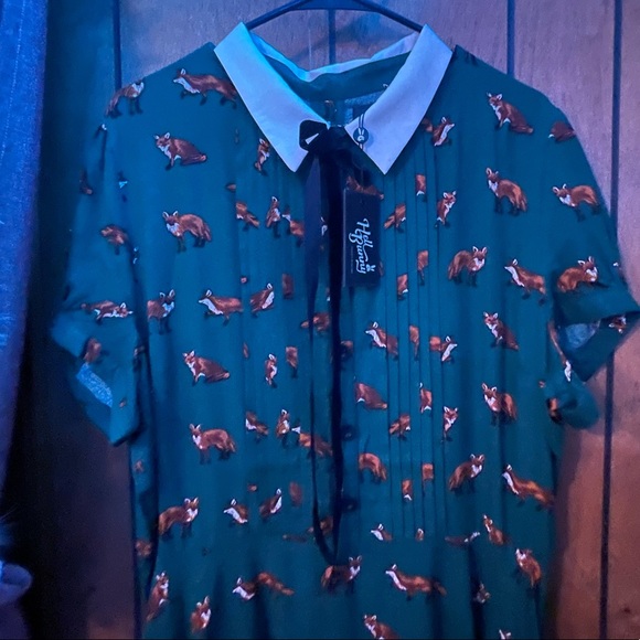 Hell Bunny Vixey dress! Super cute, hella hip, Rockabilly style! - Picture 3 of 4